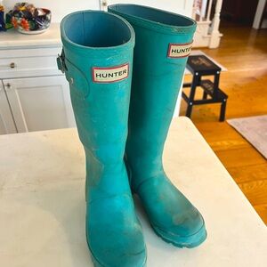 Hunter Boots - ORIGINAL BIG KIDS RAIN BOOTS

Blue Spruce / US 4 / Qty: 1